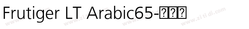 Frutiger LT Arabic65字体转换